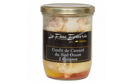 Confit de canard LABEL ROUGE 2 cuisses (700g)
