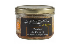 Terrine de canard aux écorces d'orange confites verrine de 180g 