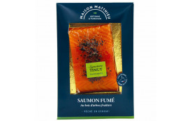 Saumon fumé &quot;signature&quot; au poivre de Timut tranché 500g (6-7 pers)